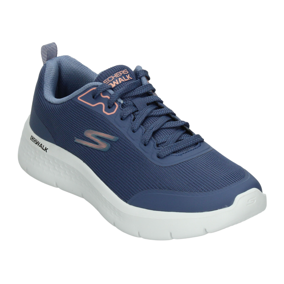 Tenis Skechers Go Walk Flex Dama Azul Deportivo Cintas Mujer, foto 4 de 10