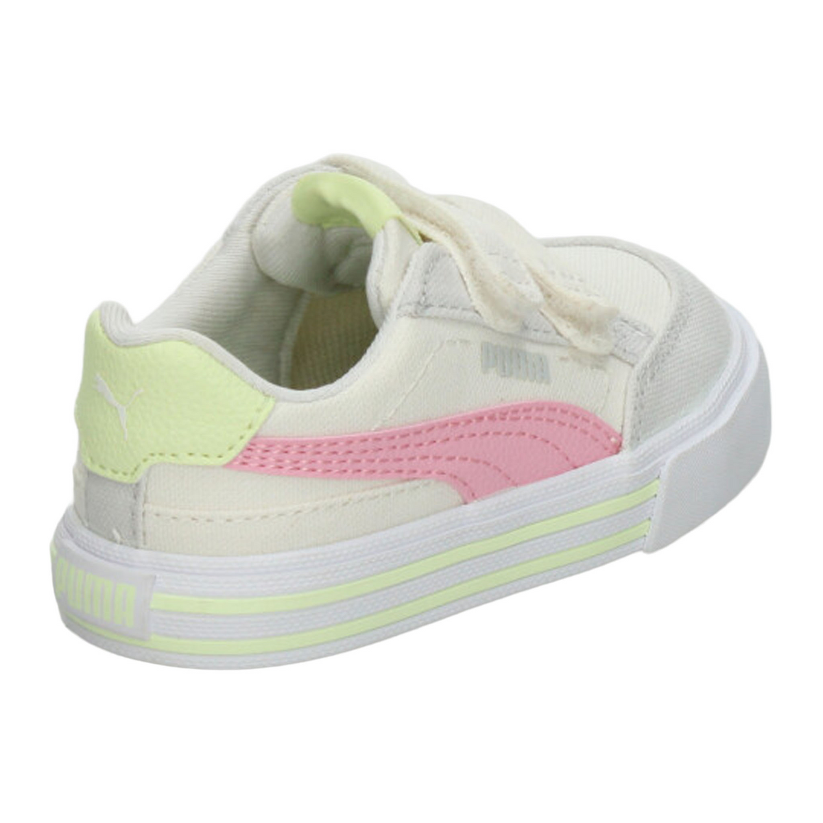 Tenis Puma Court Classic Niña Off White Casual Infantil T11-16, foto 3 de 10