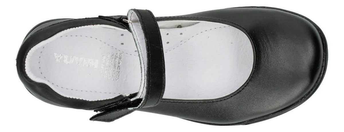 Zapato Yuyin Escolar Negro Con Velcro Para Niña T18-22, foto 8 de 10