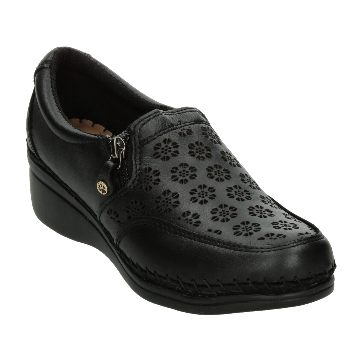 Zapato Lobo Solo Dama Negro Confort Para Mujer, foto 4 de 10