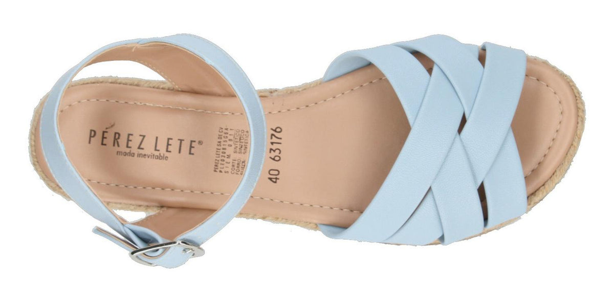 Sandalias Perez Lete Para Mujer 63176 Azul [plt255], foto 8 de 10