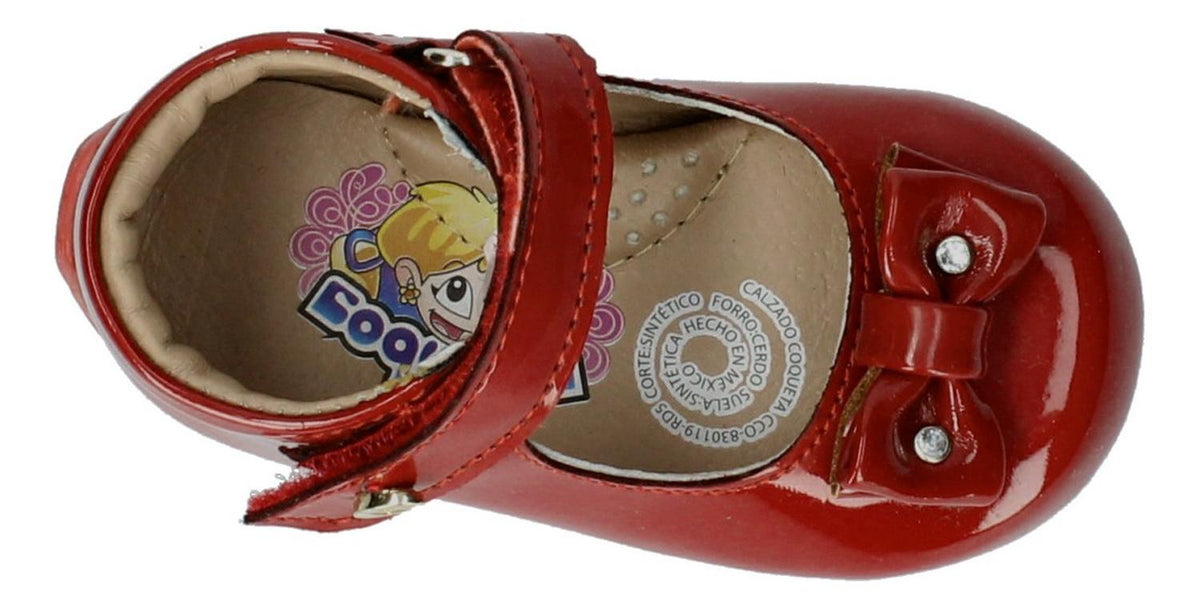 Zapato Casual Coqueta Para Niña 954401-k Rojo [cta874], foto 5 de 6