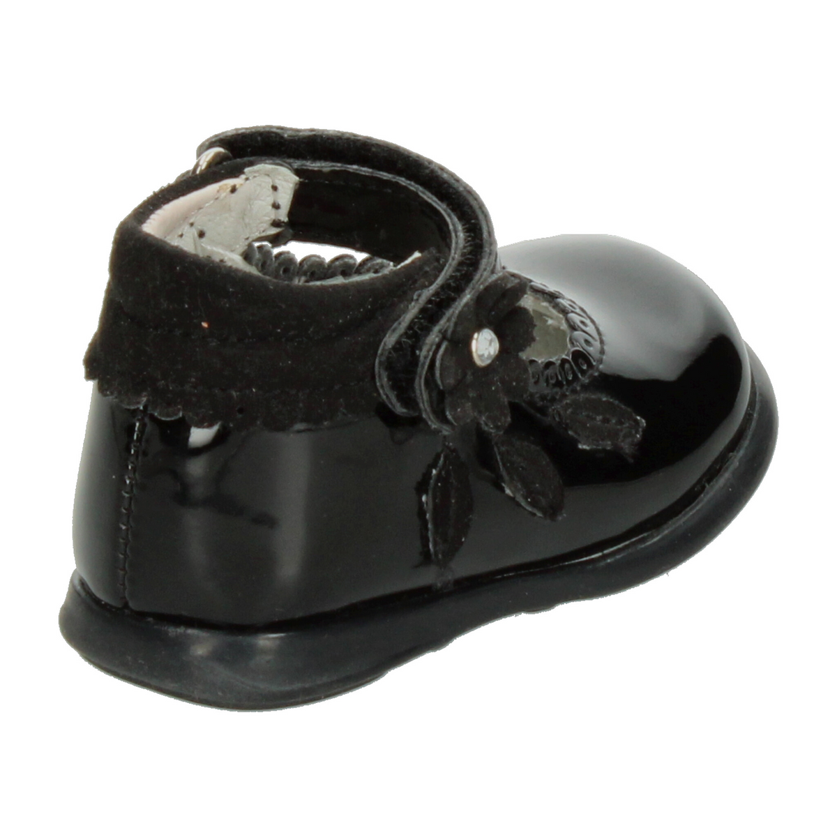 Zapato Coqueta Niña Bebé Negro Infantil T10-13, foto 3 de 10