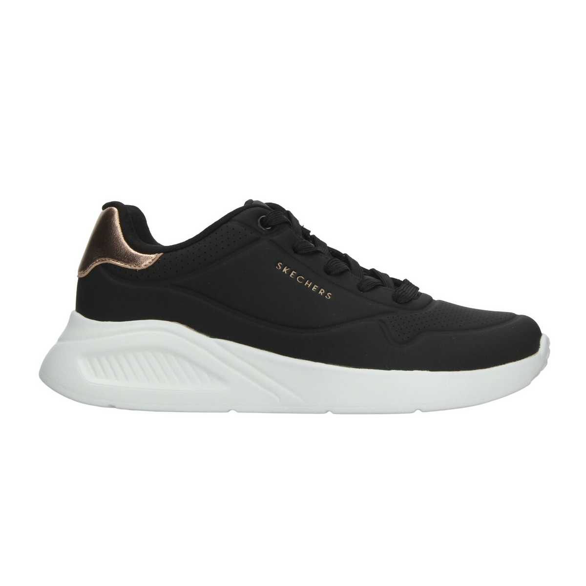 Tenis Skechers Uno Lite-Shimmer Dama Negro Deportivo Para Mujer, foto 1 de 10
