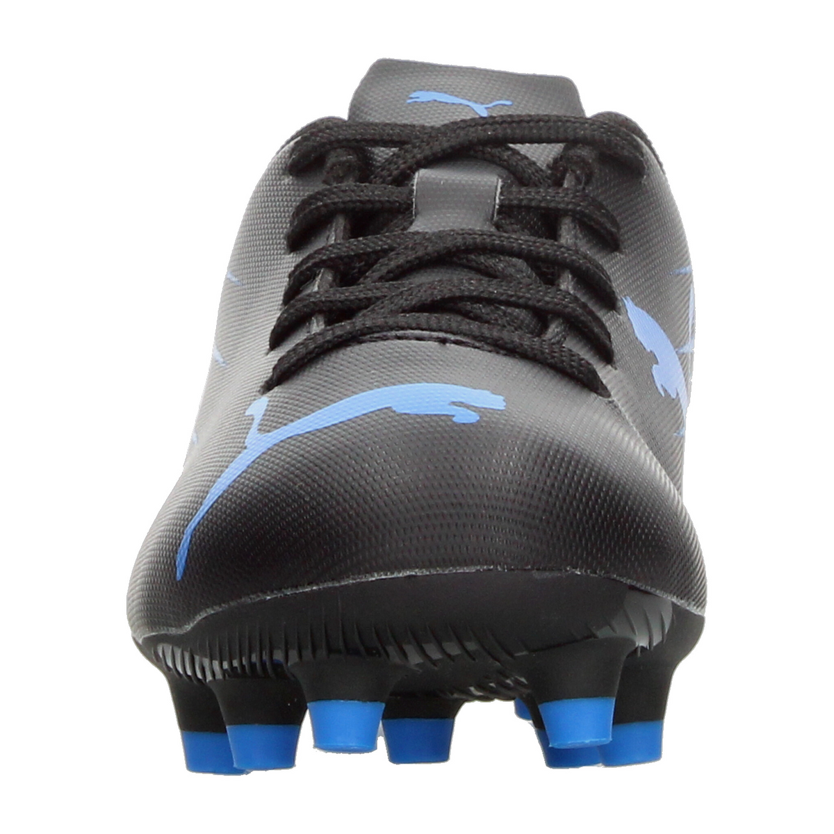 Tenis Puma Attacanto II Niño Negro Azul Futbol Infantil T17-22, foto 6 de 10