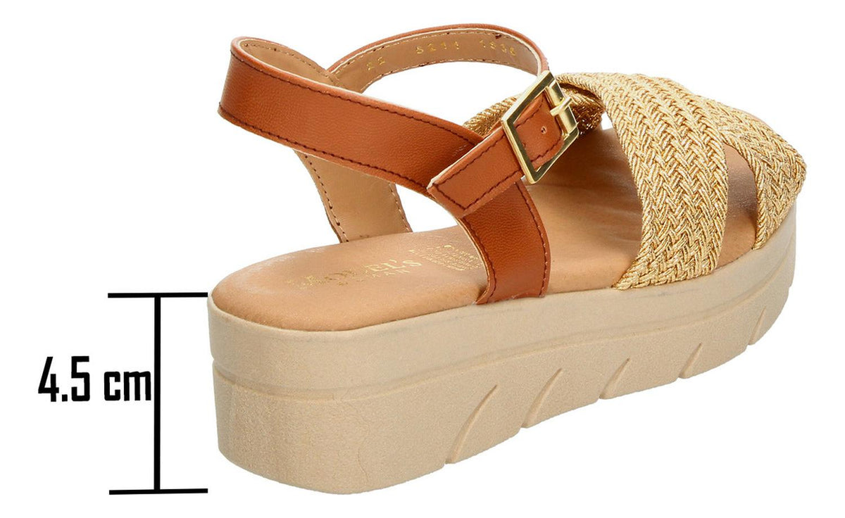 Sandalias Model´s Dorado Para Mujer [mds9], foto 3 de 10