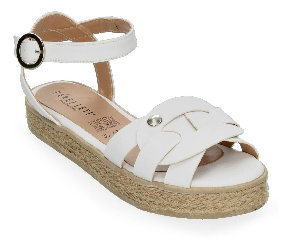 Sandalias Perez Lete Para Mujer 63170 Blanco [plt242], foto 5 de 10