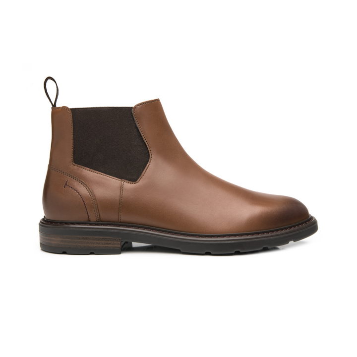 Bota Flexi Hombre Café Vestir Para Caballero