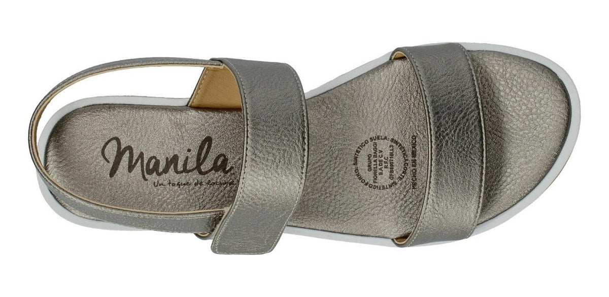 Sandalias Manila Para Mujer 202 Gris [mla281], foto 5 de 6