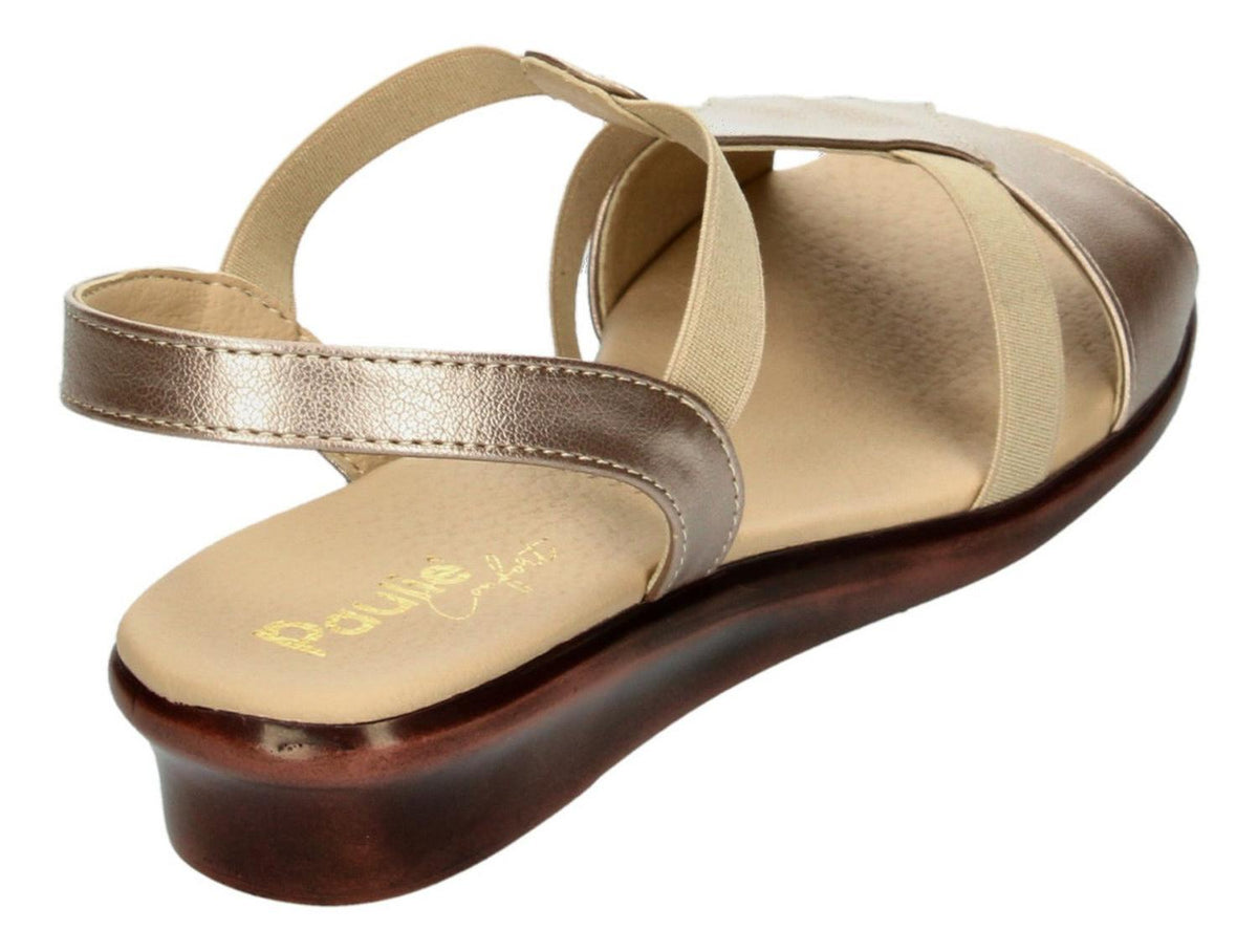 Sandalias Paulie Para Mujer 1618 Dorado [ple156], foto 5 de 10