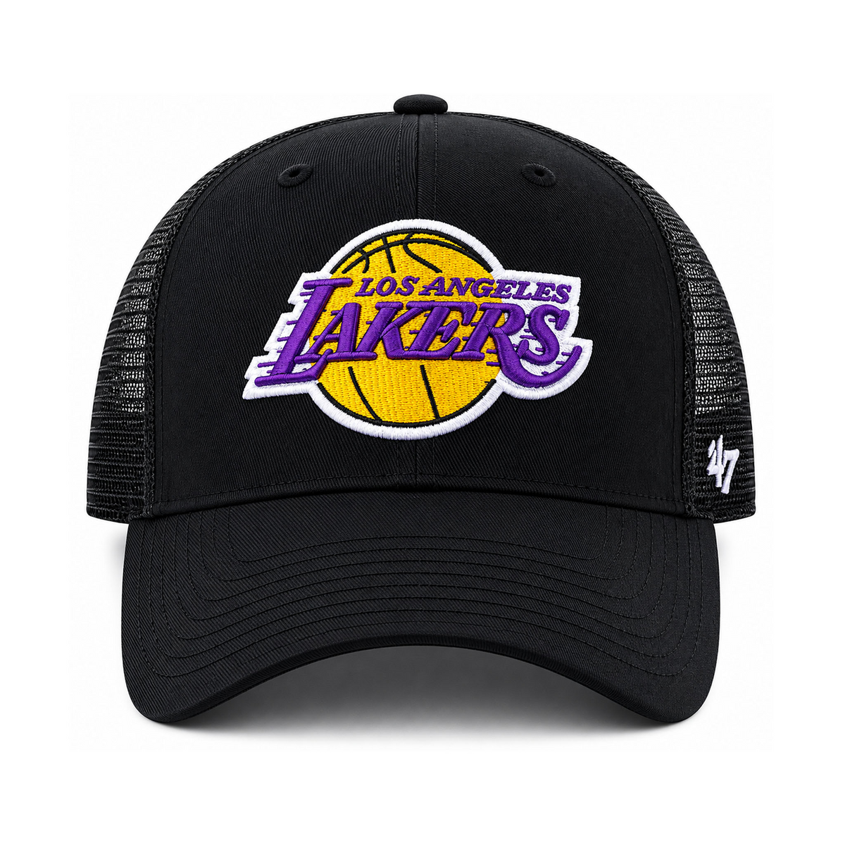 Gorra 47 Brand Los Angeles Lakers Negro Basquetbol Unisex, foto 6 de 10