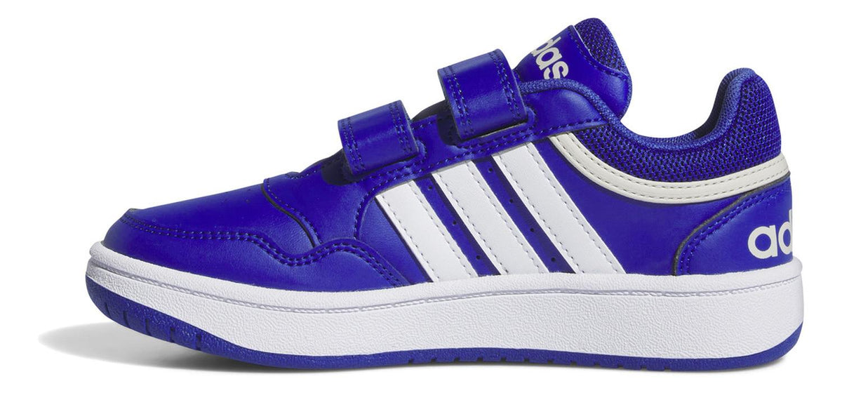 Tenis Niño Casual adidas Hoops 3.0 Color Azul Urbano Cómodo Informal Uso Diario Piel Sintética Suela, foto 4 de 10