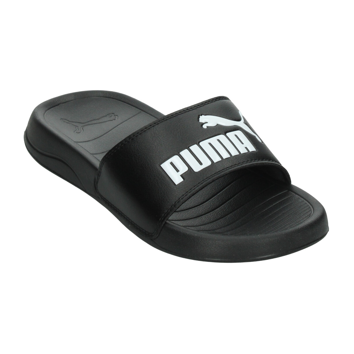 Sandalias Puma Pop Cat 2.0 Niño Negro Ducha Playa Casual Infantil T22-26, foto 4 de 10