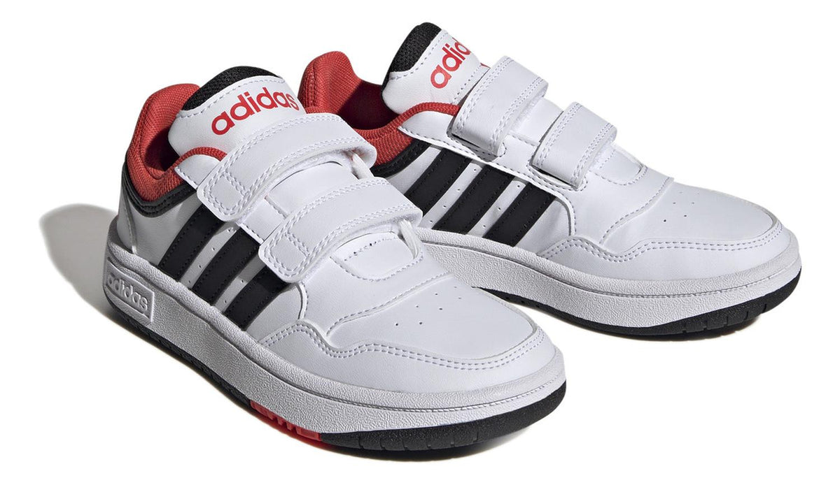 Tenis Niño adidas Hoops 3.0 Blanco Negro Naranja Infantil Infante Original Streetwear Casual Ligero, foto 10 de 10
