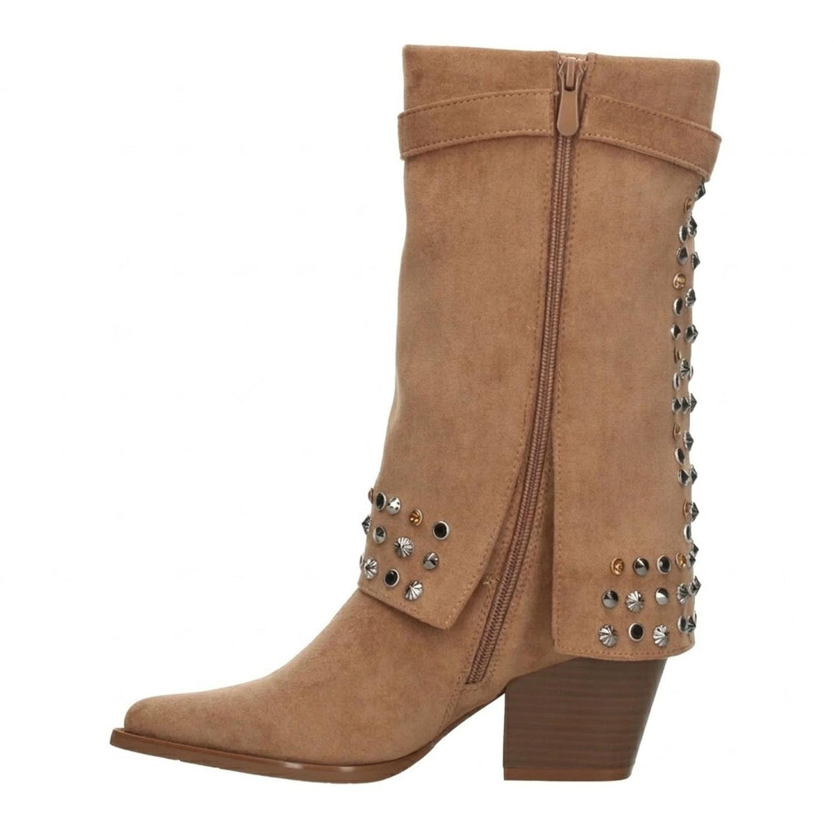 Bota Perugia Dama Beige Casual Pedreria Vaquera Mujer, foto 5 de 10
