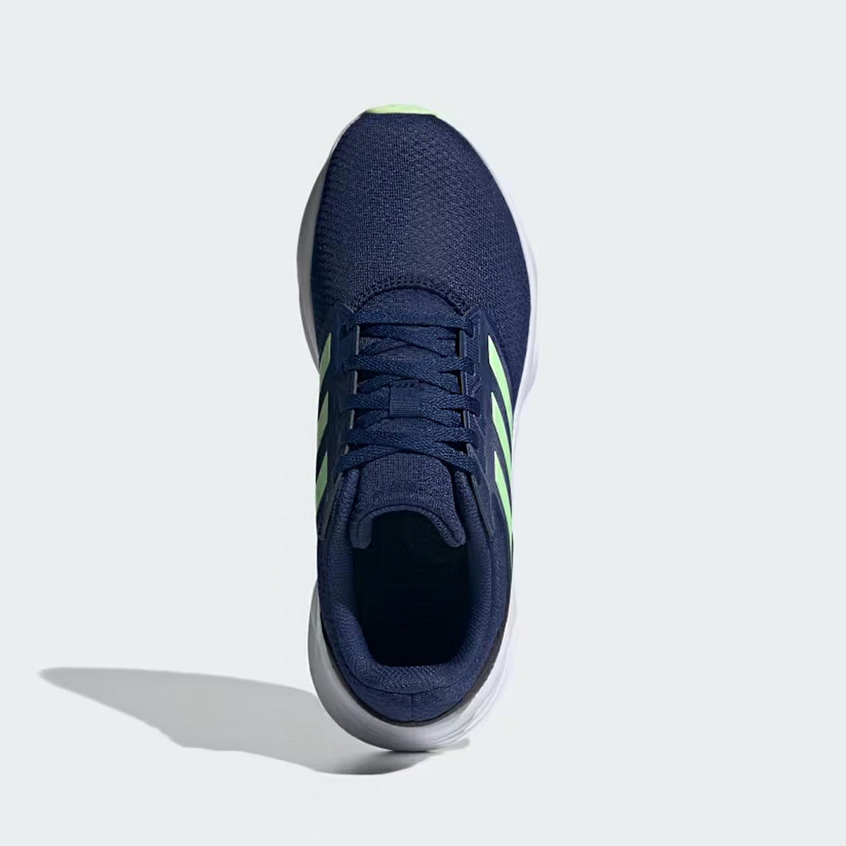 Tenis adidas Para Correr Hombre Galaxy 6 Azul Verde Fosforescente Deportivo Sports Running Cómodo, foto 7 de 10