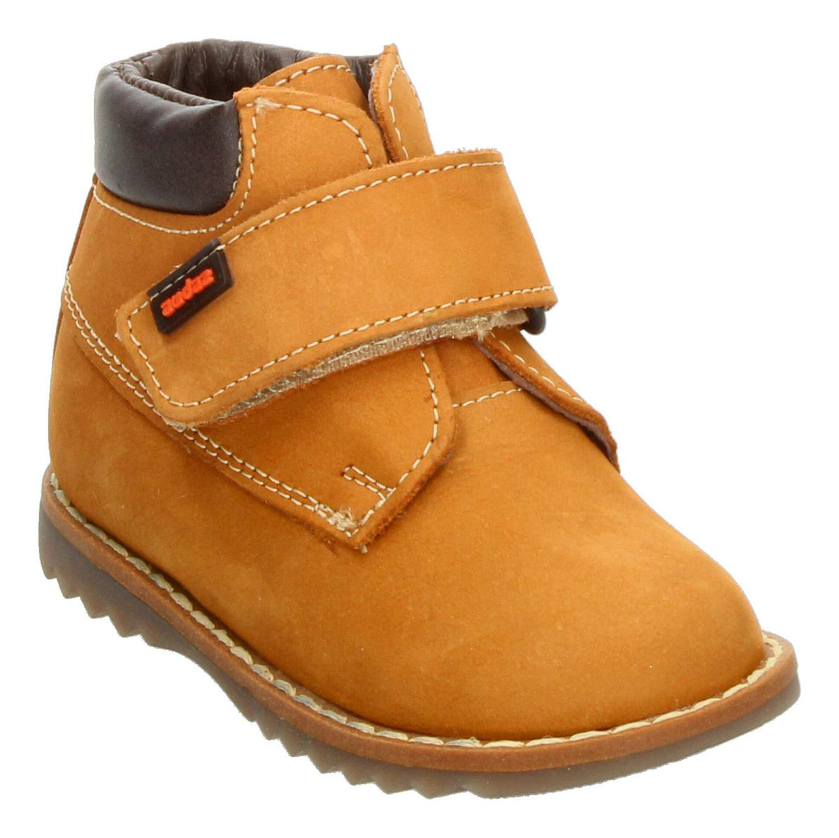 Bota Niño Coqueta Audaz Café Camello Casual Velcro Ajustable, foto 4 de 10