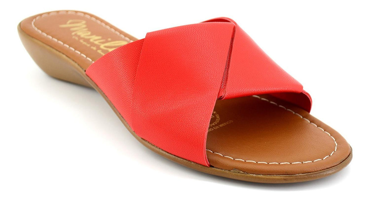 Sandalias Manila Para Mujer 9276 Rojo [mla248], foto 3 de 6