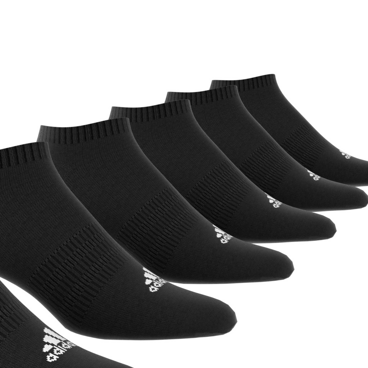 Calcetas Adidas Dama Negro Acolchados 6 Pares Tobillo Mujer, foto 2 de 10