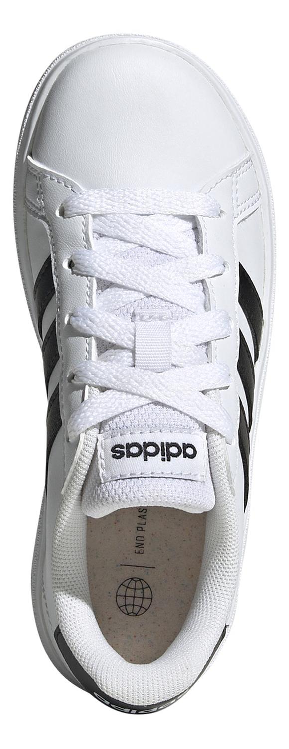 Tenis adidas Niño Grand Court Cintas Ajustables Color Blanco, foto 6 de 10