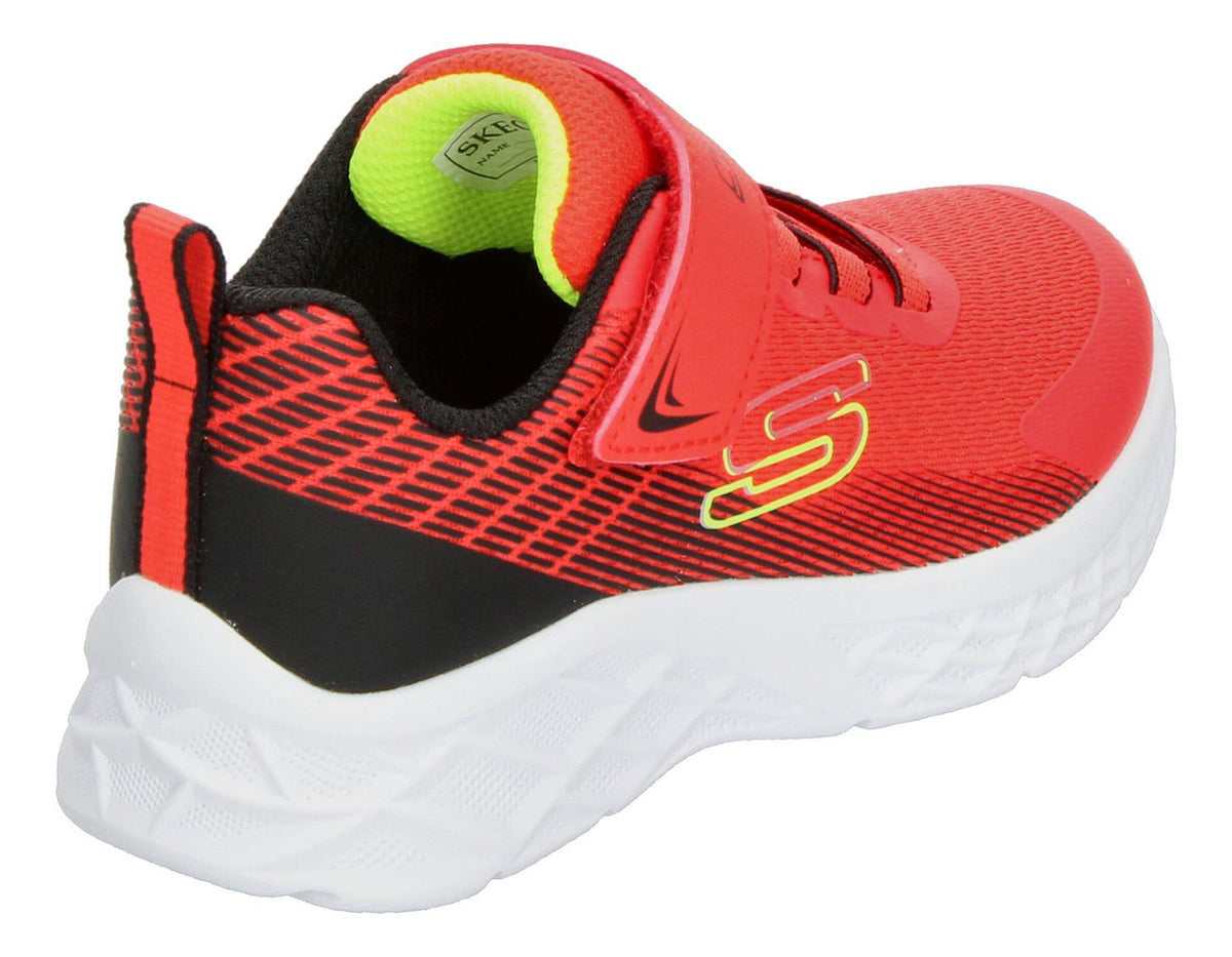 Tenis Skechers Microspec Ii Velcro Ajustable Rojo Niño, foto 3 de 10