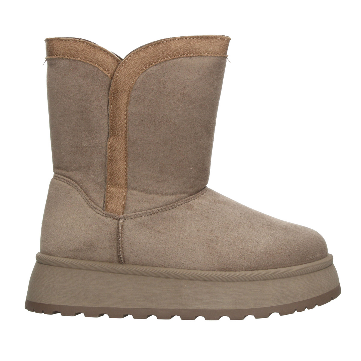 Bota Berlin Dama Latte Casual Peluche Cómoda Mujer, foto 1 de 10
