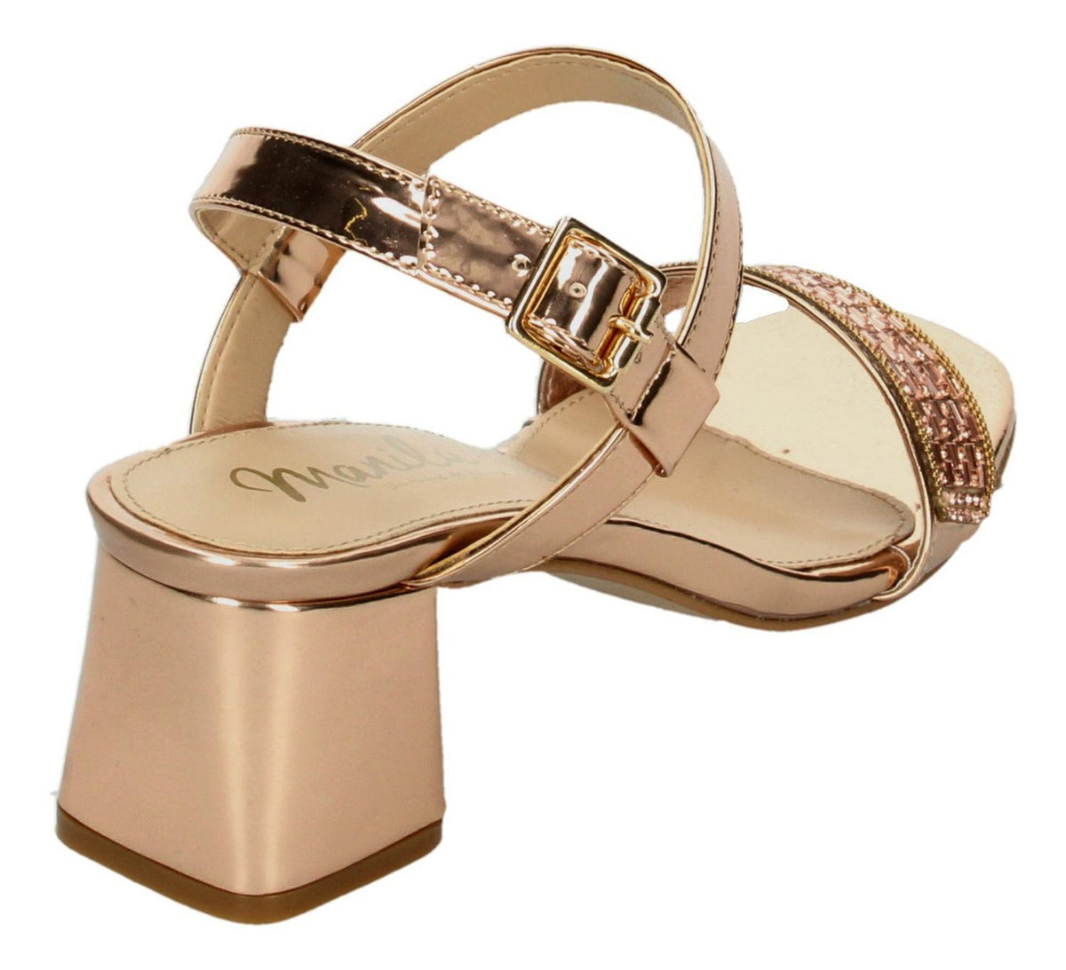 Sandalias De Fiesta Manila Para Mujer 972 Dorado [mla323], foto 5 de 10