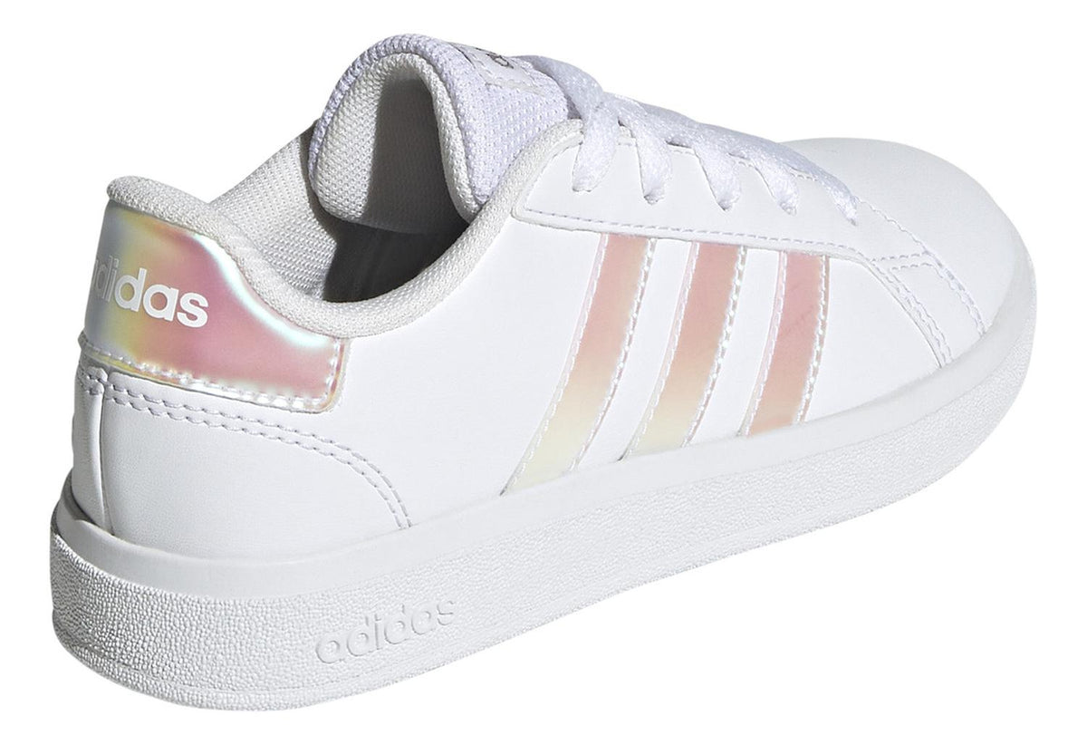 Tenis adidas Niña Grand Court Blanco Con Cintas Ajustables, foto 3 de 10