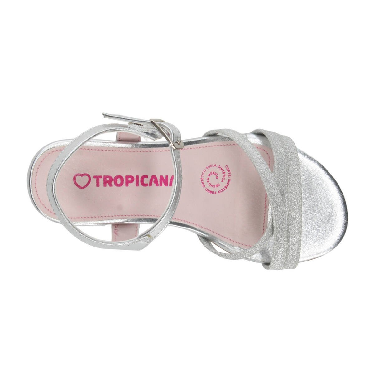 Sandalias Tropicana Niña Plateado Casual Infantil T22-26, foto 8 de 10