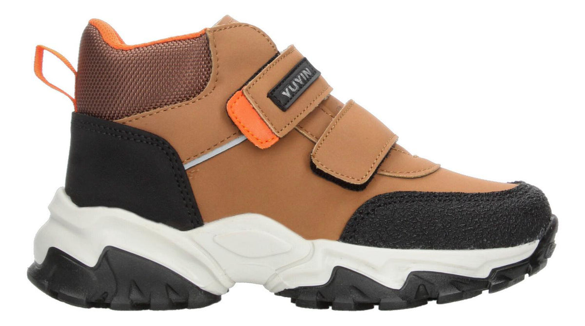 Bota Niño Yuyin Café Camello Cómodo Segura Velcro Ajustable, foto 10 de 10