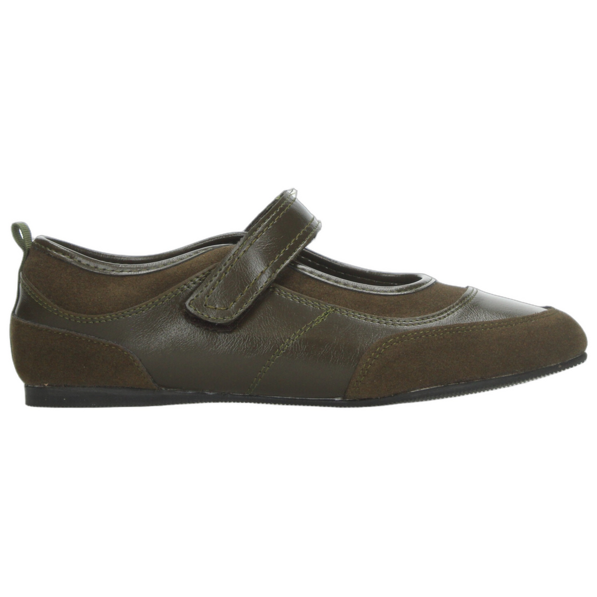 Flats Paulina Dama Verde Oliva Casual Mary Jane Mujer, foto 10 de 10