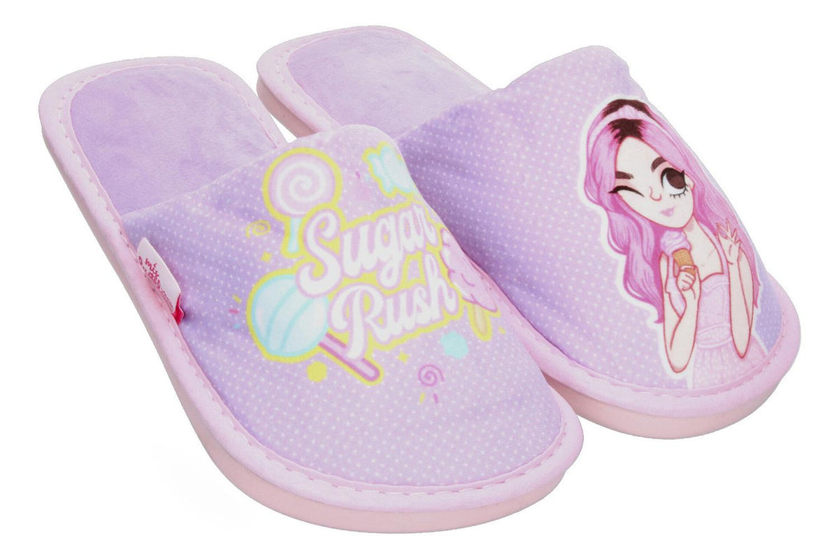 Pantuflas Ar-ra Lila Para Niña [ara257], foto 2 de 9