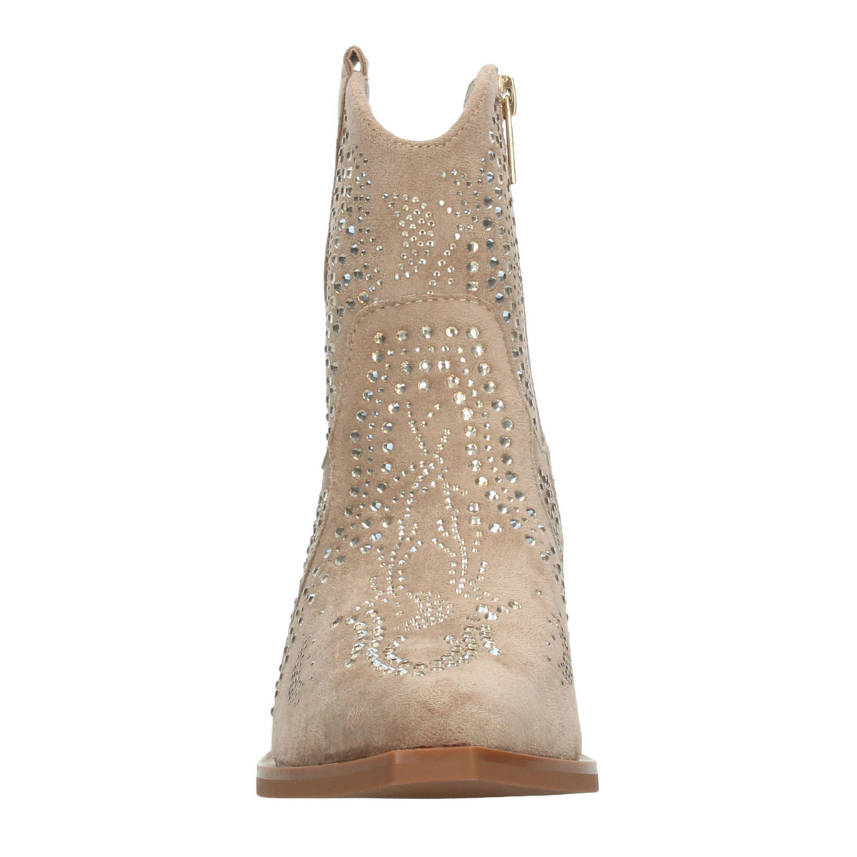 Botín Xti Dama Beige Casual Vaquero Pedreria Cierre Mujer, foto 6 de 10