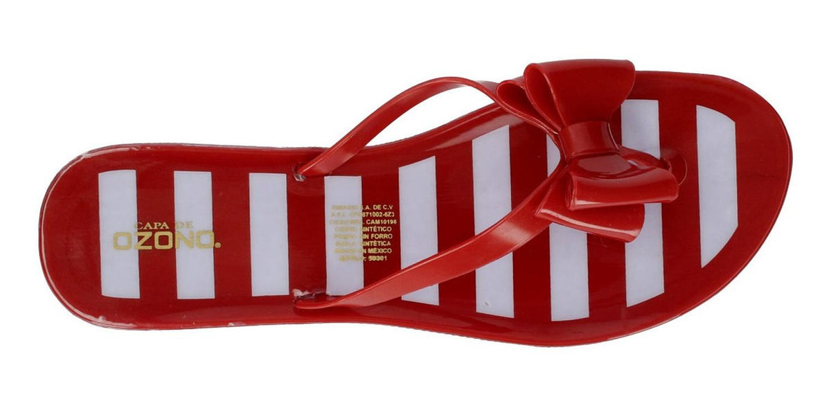 Sandalias Ozono Para Mujer 593801-3 Rojo [ozo2686], foto 5 de 6