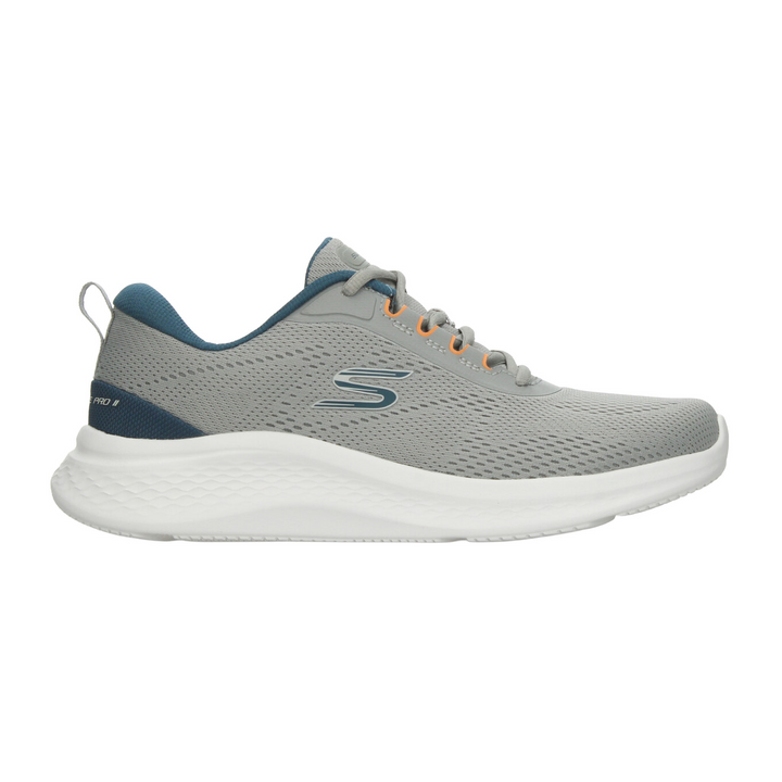 Tenis Skechers Lite Weight Hombre Gris Deportivo Para Caballero