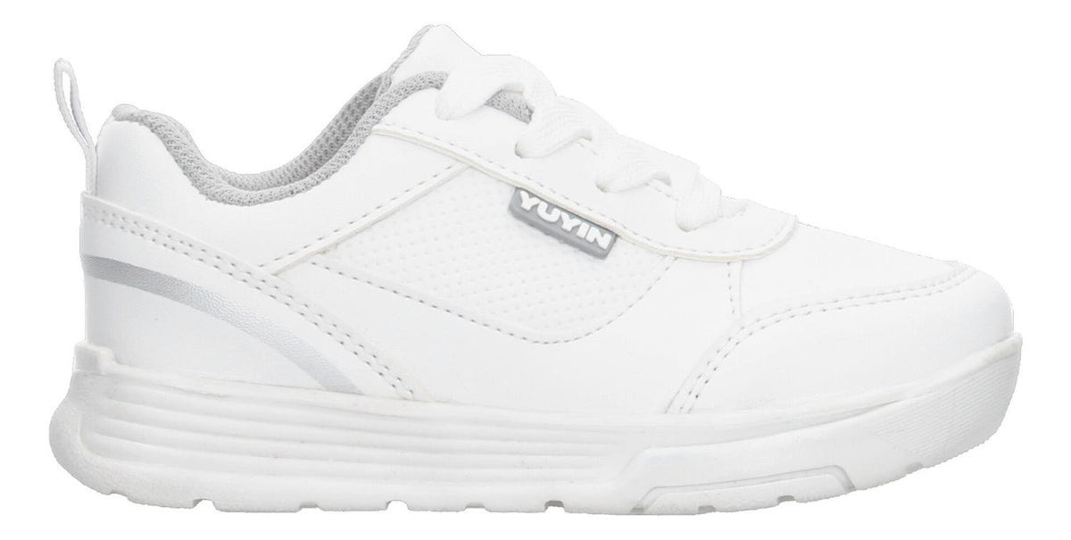 Tenis Escolar Yuyin Blanco Con Cintas Para Niño T15-18, foto 10 de 10