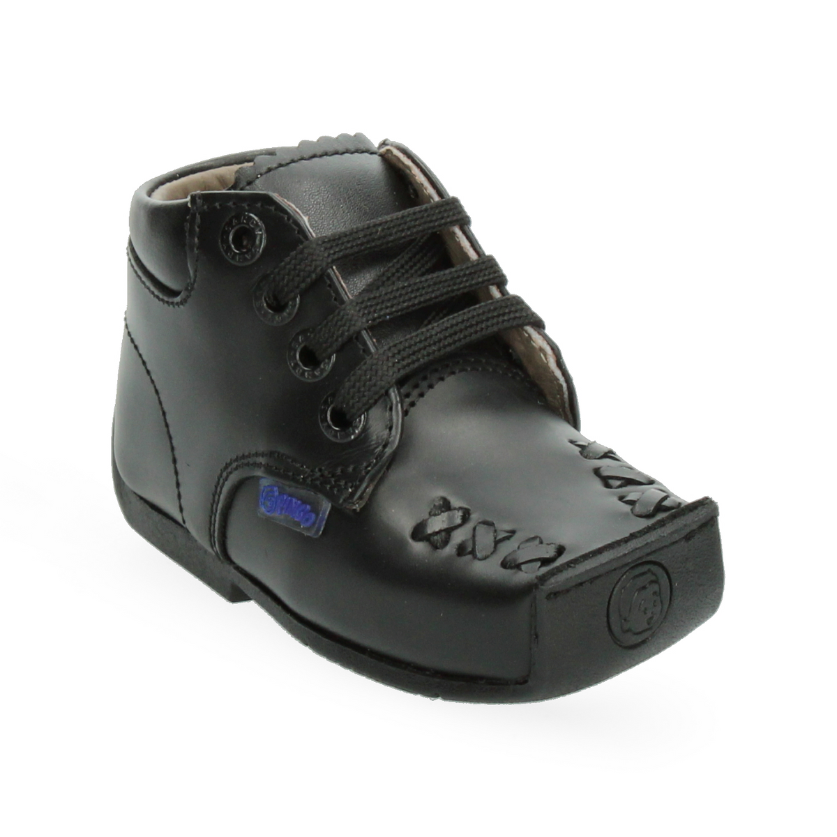 Zapato Pingo Niño Negro Cintas Primeros Pasos Gateador Casual Infantil T11-14, foto 5 de 10