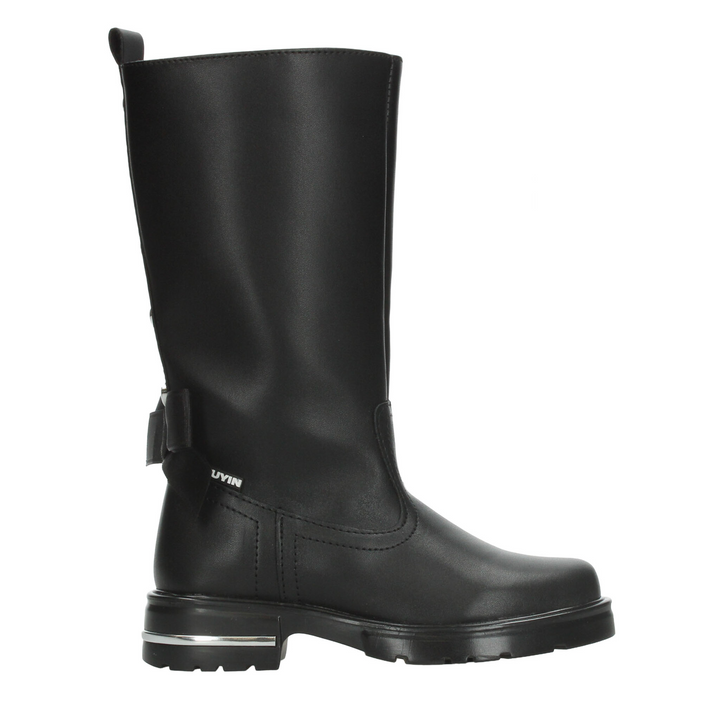 Bota Yuyin Niña Negro Cierre Larga Infantil T18-22