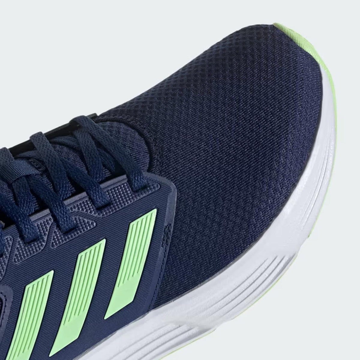 Tenis adidas Para Correr Hombre Galaxy 6 Azul Verde Fosforescente Deportivo Sports Running Cómodo, foto 5 de 10