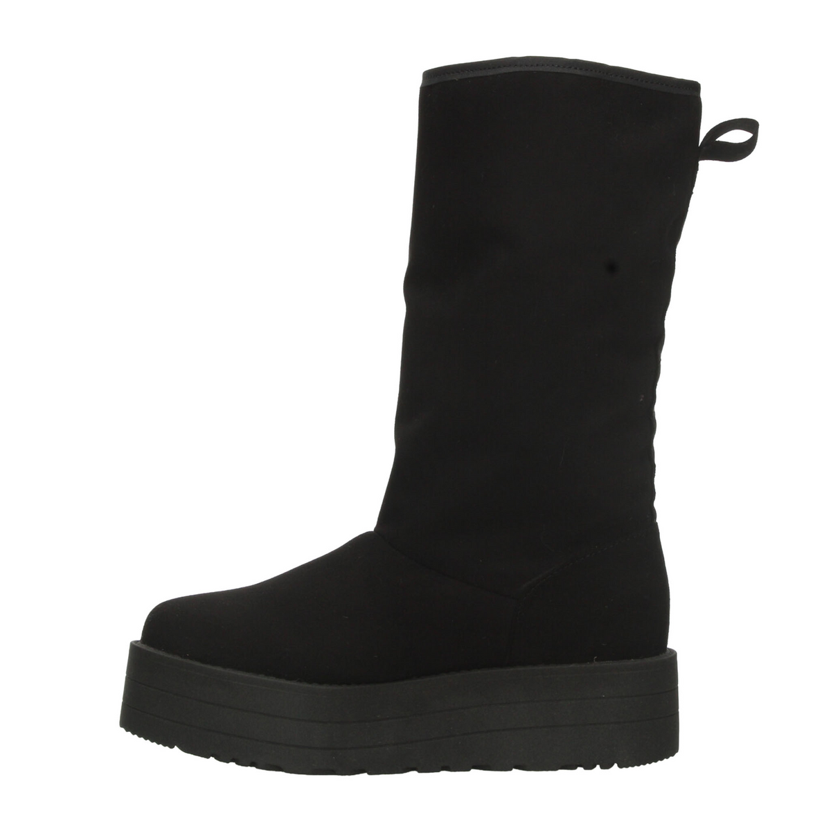 Bota Rojo Cereza Dama Negro Invierno Plataforma Casual Mujer, foto 5 de 10