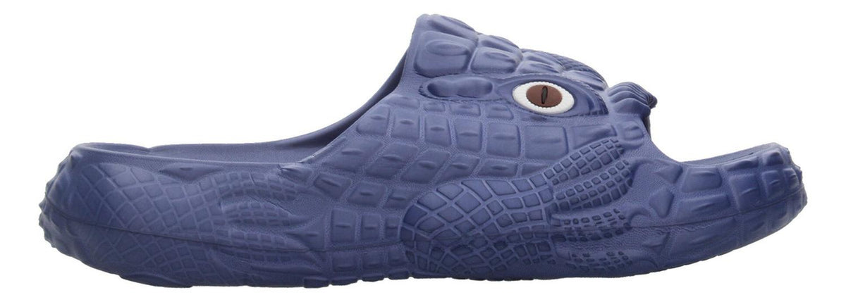 Sandalias De Cocodrilo Azul Marino Para Niño [hul19], foto 1 de 10