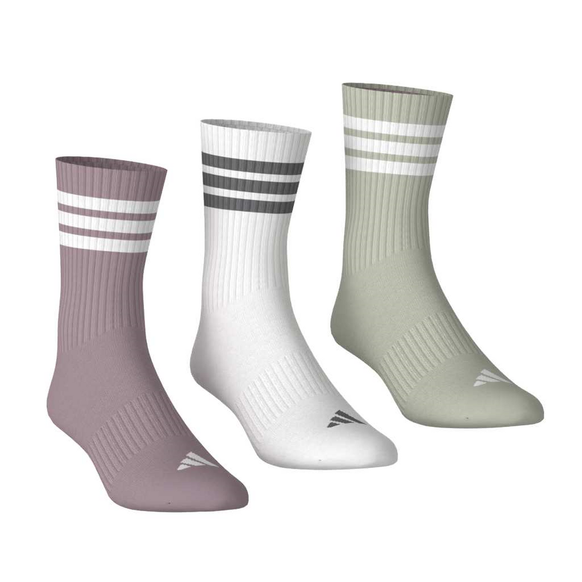 Calcetas Adidas Dama Multicolor 3 Pares Acolchados Largos Mujer, foto 5 de 10