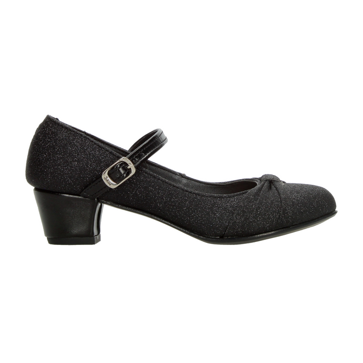 Zapato Jakuna Niña Negro Casual Tacón Mujer Jr. T22-25