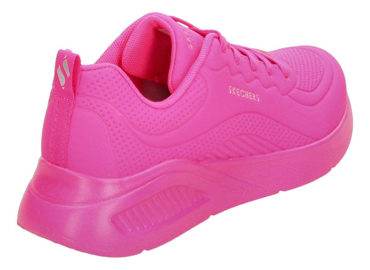Tenis Mujer Correr Skechers Fucsia Cintas Dama Cómodo Ligero, foto 3 de 10