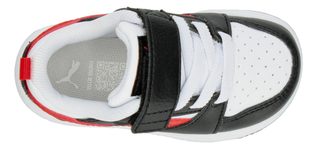 Tenia Puma Rebound V6 Color Negro Con Rojo Con Velcro Niño, foto 7 de 7