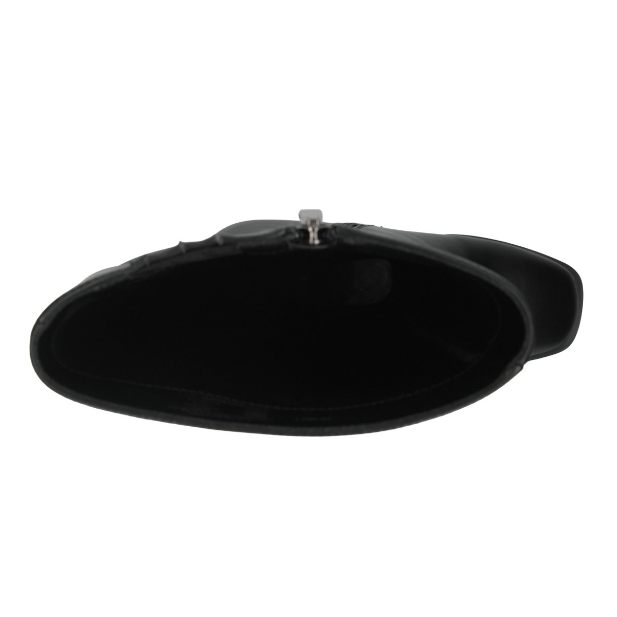 Bota Efe Dama Negro Casual Larga Cierre Tacón Lisa Mujer, foto 8 de 10