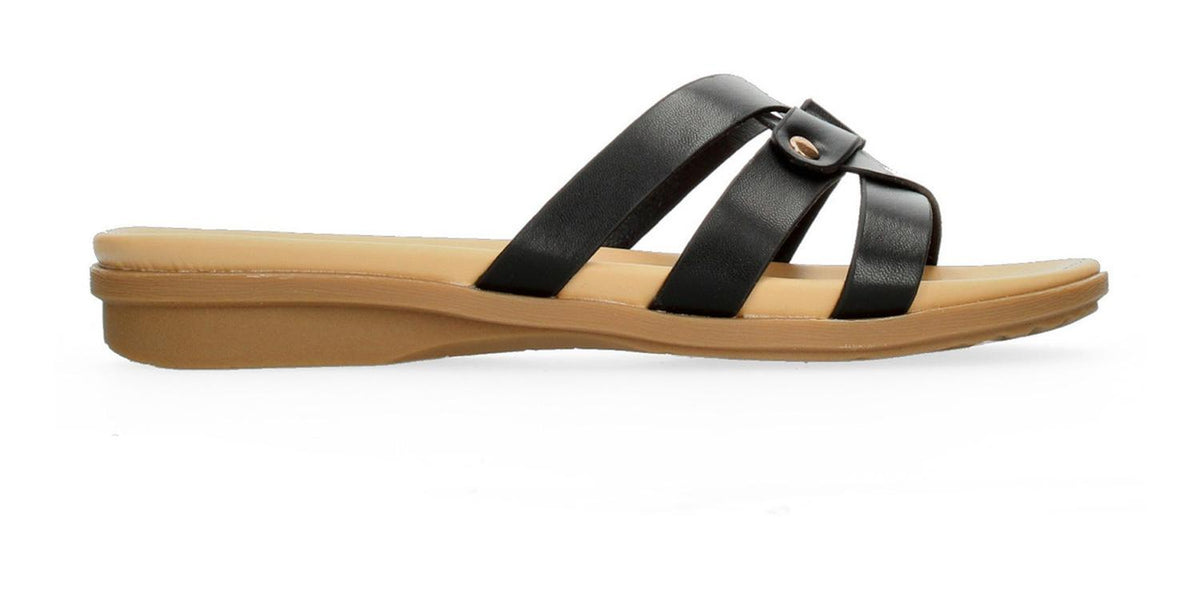 Sandalias Confort Fit Para Mujer 18514 Negro [fit66], foto 1 de 10