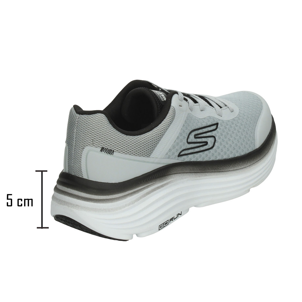 Tenis Skechers Max Cushioning Hombre Gris Running Deportivo Caballero, foto 3 de 10