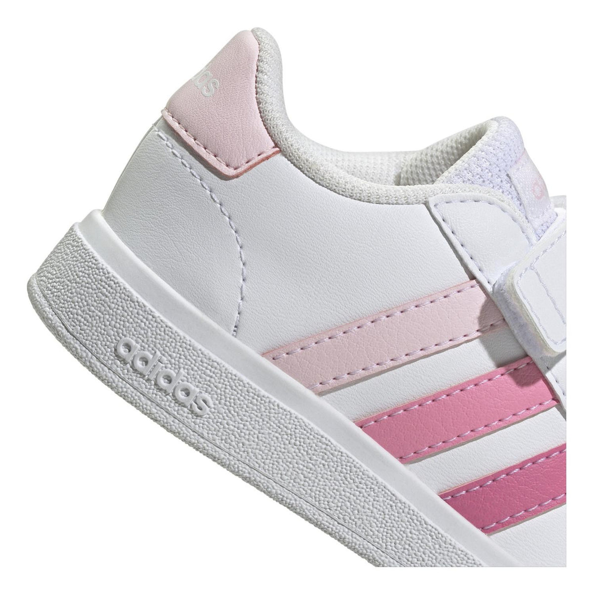Tenis adidas Grand Court 2.0 Blanco Con Rosa Para Niña, foto 4 de 7