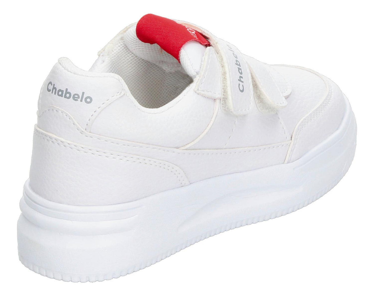 Tenis Escolar Chabelo Blanco Con Velcro Para Niño T18-22, foto 3 de 10